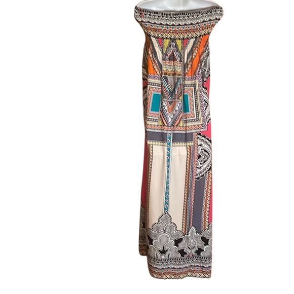 Flying Tomato Colorful Strapless Dress. L - Picture 3 of 3